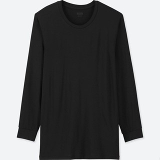 Áo giữ nhiệt nam cổ tròn thường Heattech U.niqlo chính hãng Nhật