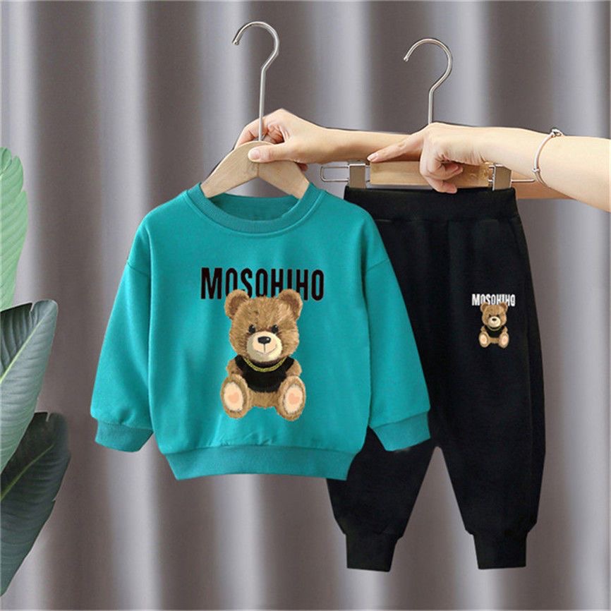 Milo Bộ Áo Sweater Tay Dài + Quần Dài Thời Trang Xuân Thu Mới Cho Bé Trai / Gái