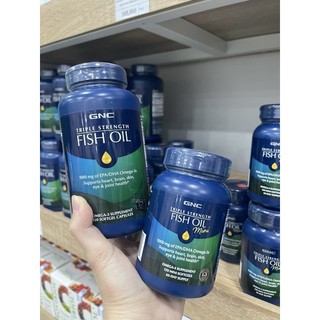 Gnc triple strenght fish oil viên uống omega 3 120v lớn - 120v nhỏ.