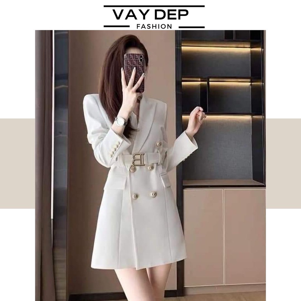 Váy vest đai B chuẩn form sang trọng