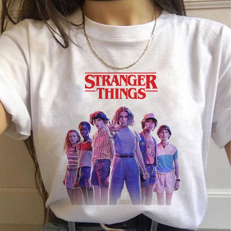 Áo Thun Unisex Phim Stranger Things Netflix Dễ Thương Nam Nữ