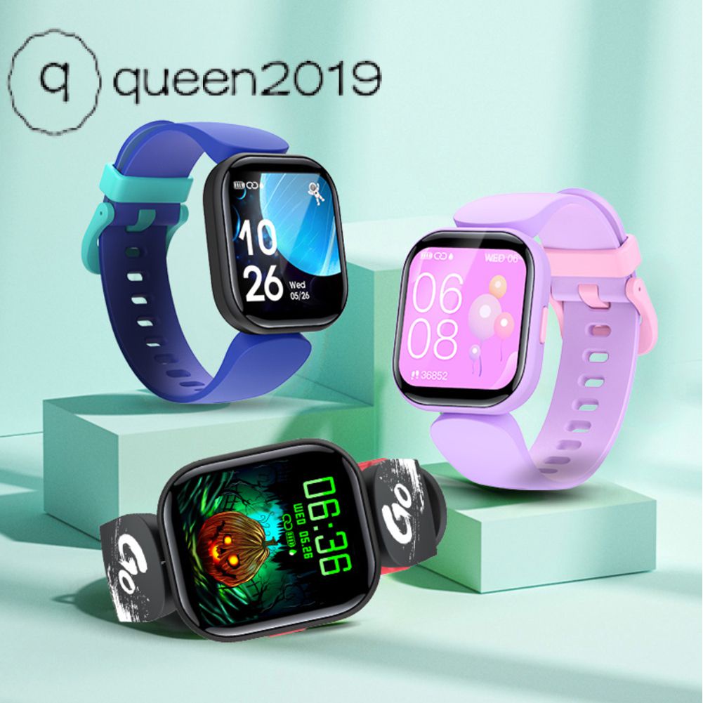 Đồng Hồ Thông Minh Cho Trẻ Em, Thiết Bị Theo Dõi Sức Khỏe Bluetooth Chống Nước Ips 1.4 Inch Kèm Theo Dõi Nhịp Tim Quà Tặng Theo Dõi Giấc Ngủ Cho Bé Trai Bé Gái Tuổi Teen Queen2019