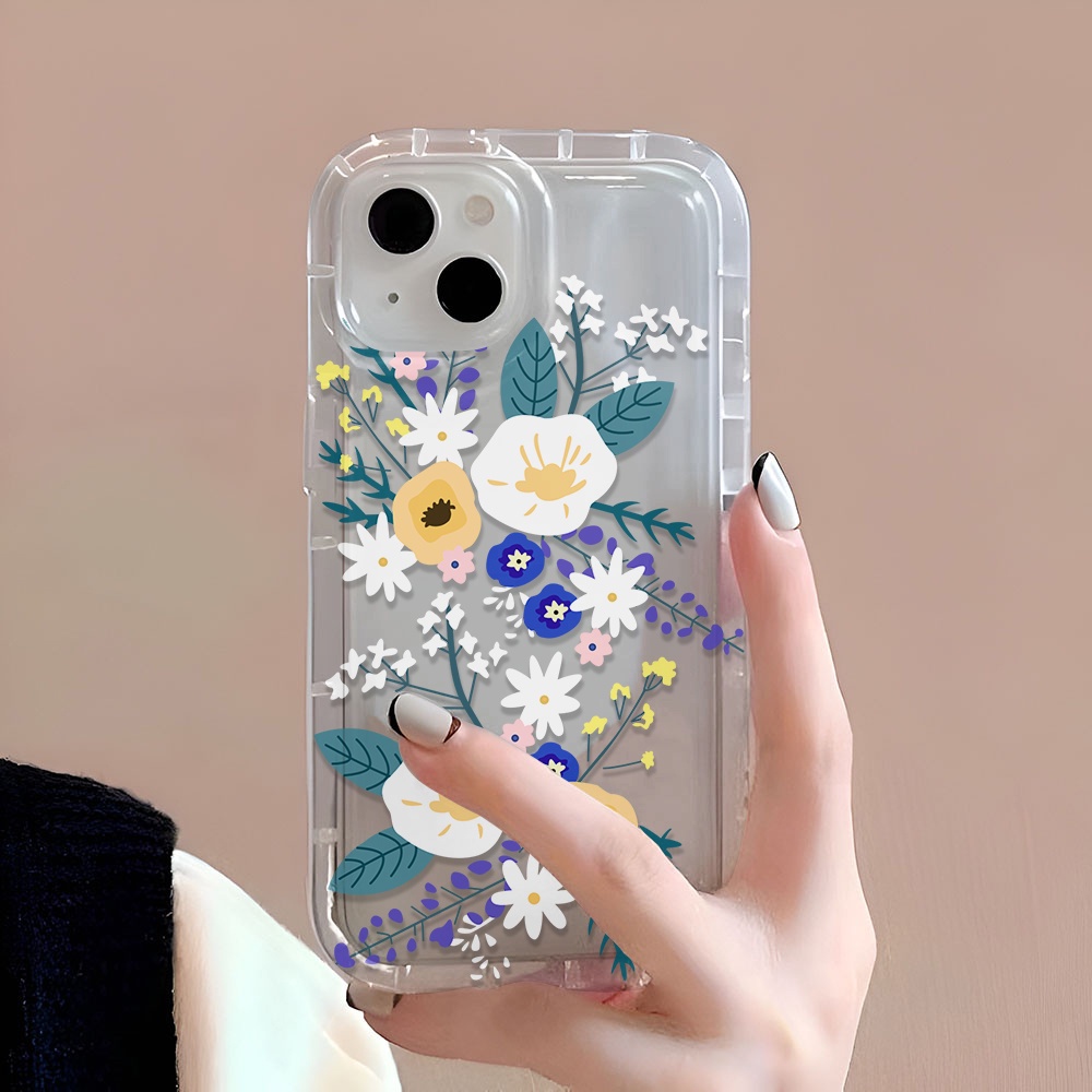 Ốp Điện Thoại Tpu In Hình Hoa Thời Trang Cho iphone 14promax 11 13 12 7Plus 6 6s XR X XS Max