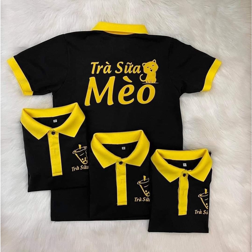 ÁO ĐỒNG PHỤC POLO 247 form áo chuẩn dáng chuyên dành cho nhóm lớp, nhà hàng, công ty, in ấn theo yêu cầu