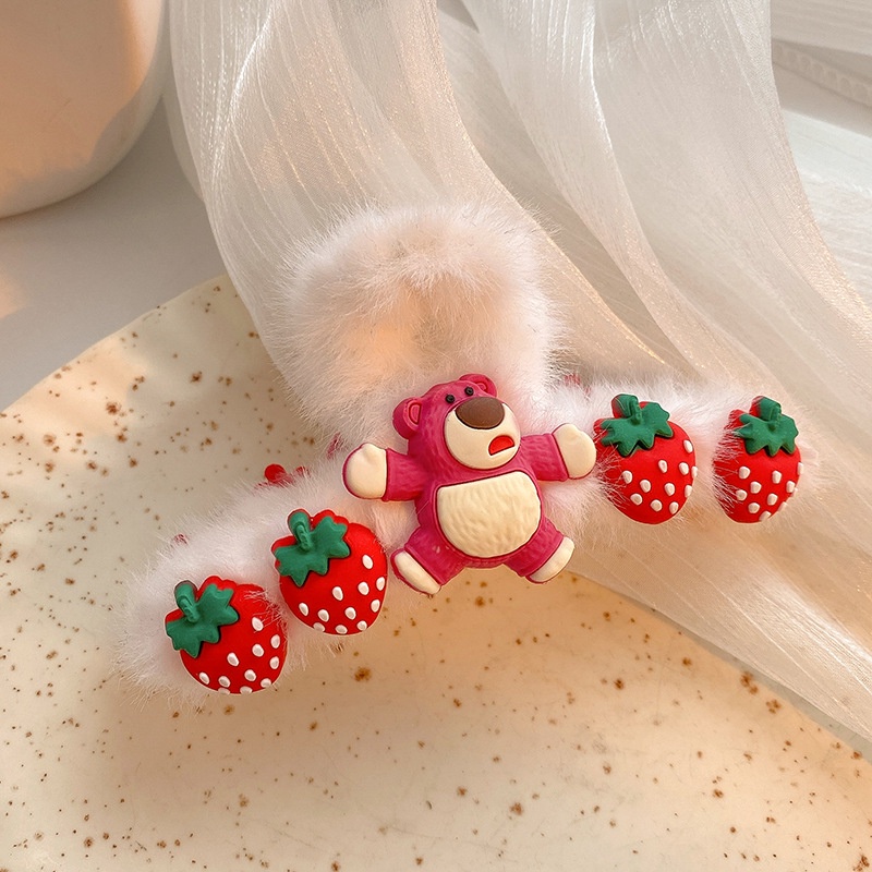 Kẹp Tóc Hình Cá Mập Phủ Lông Dễ Thương Thời Trang Mùa Đông Cho Nữ