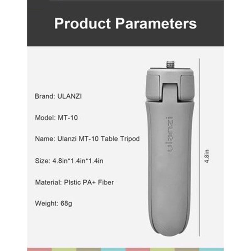 Chân đế  để bàn gắn vào gimbal cho điện thoại, máy ảnh | Ulanzi MT-10