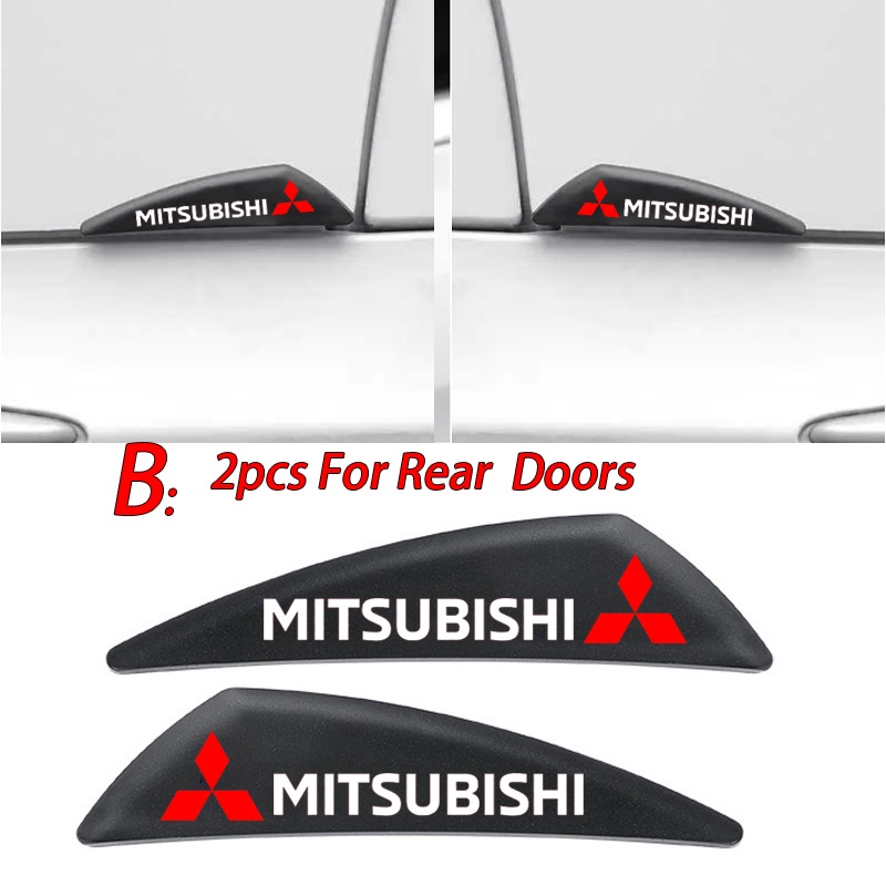 Miếng Dán Cao Su Silicon Dày Bảo Vệ Góc Cửa Xe Hơi Mitsubishi Attrage Mirage G4 Triton Xpander Cross Pajero Xpander Lancer ASX