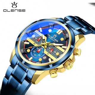 Đồng hồ olense chống thấm nước 9001m đa chức năng với dây đeo bằng thép không gỉ