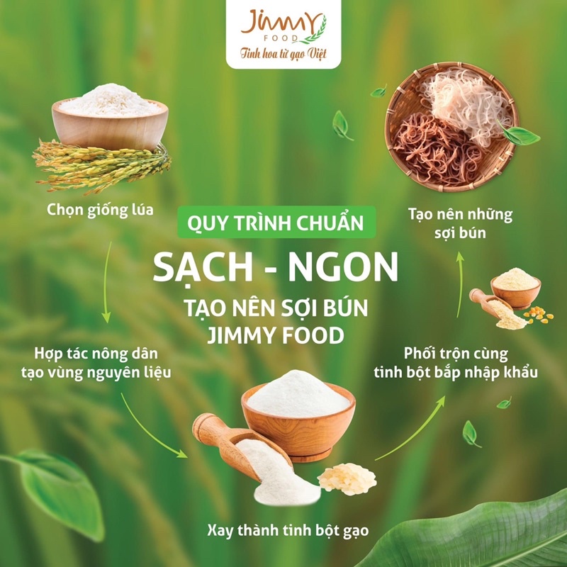 Thùng bún gạo Jimmy 16 gói 4kg hàng date mới nhất