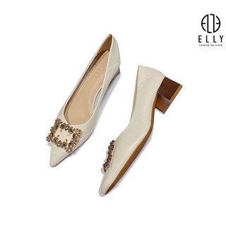 [Quà tặng giáo viên cao cấp sang trọng] Giày nữ cao cấp da thật ELLY – EGT199