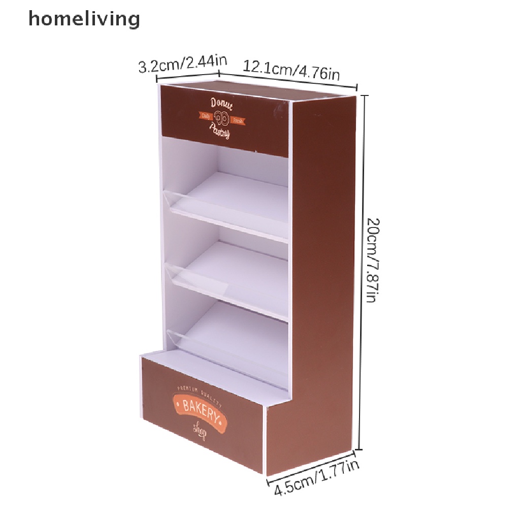 Mô Hình Tủ Trưng Bày Bánh Tỉ Lệ 1: 12 Trang Trí Nhà Búp Bê