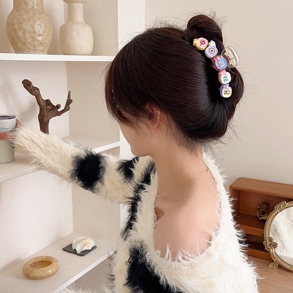 Kẹp Tóc Đuôi Ngựa Hình Cá Mập Hoạt Hình Đơn Giản Phong Cách Hàn Quốc Cho Nữ