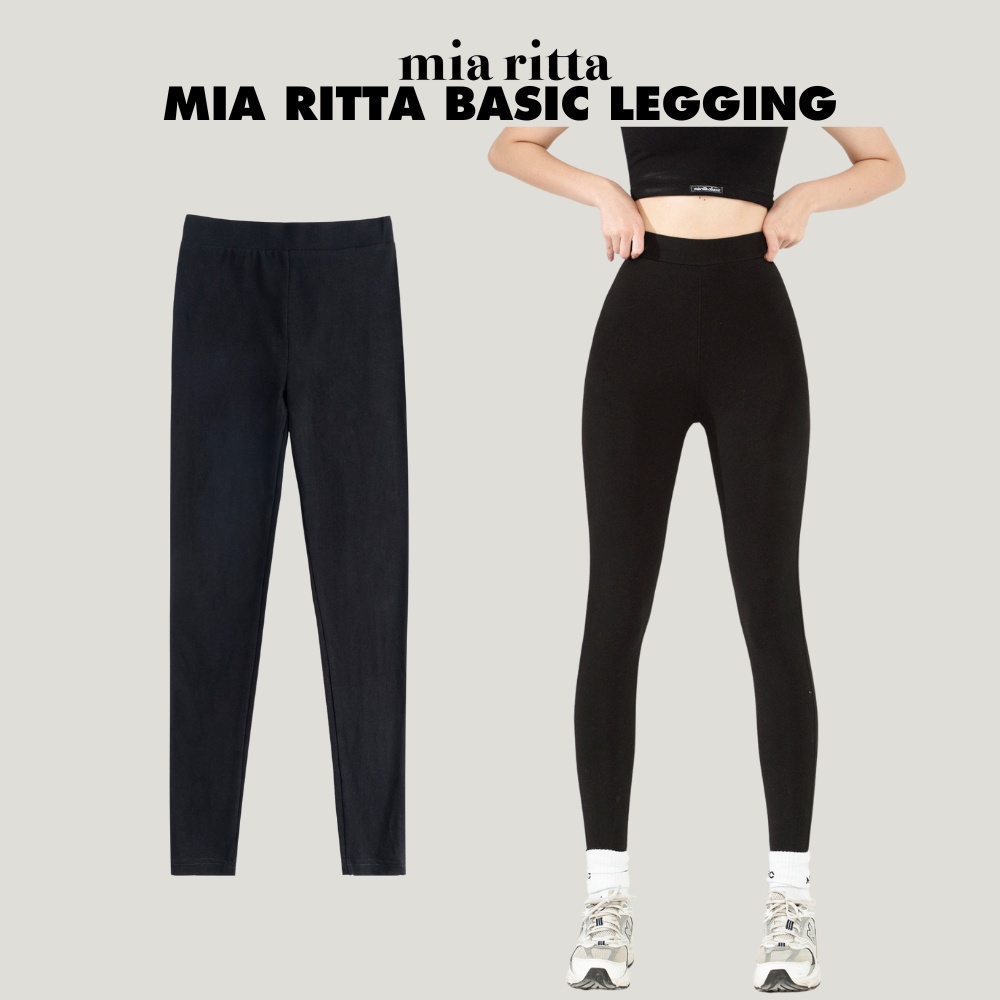 Quần legging dài Mia Ritta Basic Legging Q400 - Quần legging thun cạp cao co dãn
