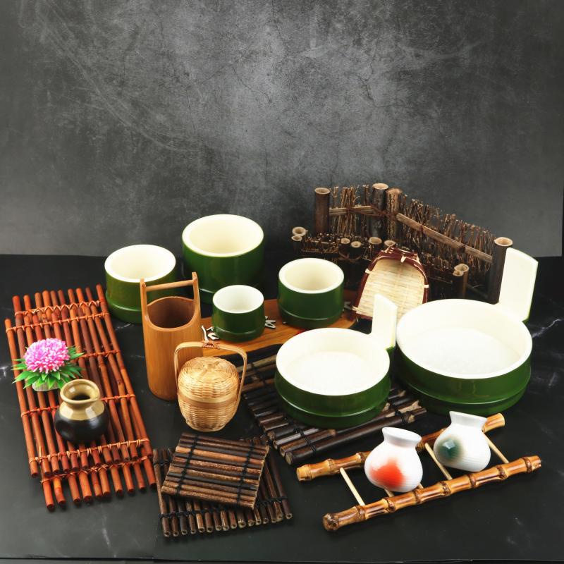KHAY TRÀ/ TẤM MÀNH TRE truyền thống  decor chụp ảnh bánh, Lót bàn trà