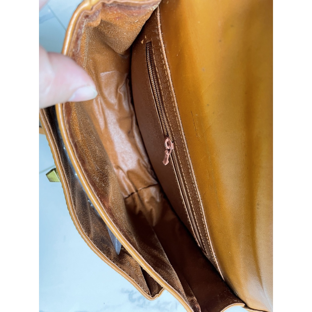 Lc42 Túi si đeo chéo da mộc