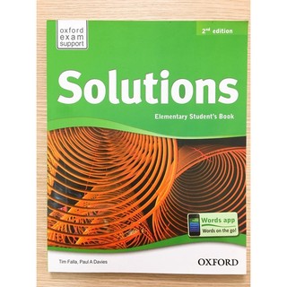 Sách - Solutions Elementary bản 2nd Edition - bộ 2 cuốn