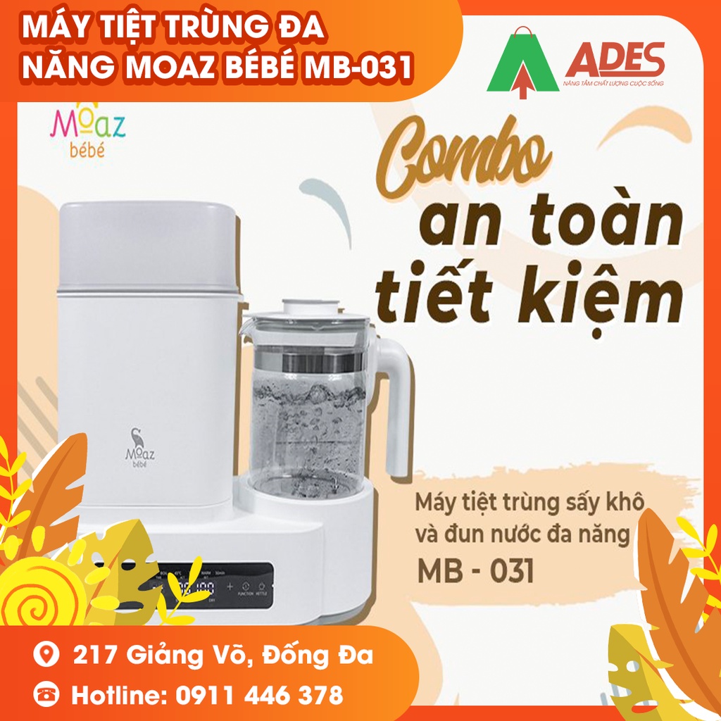 MÁY TIỆT TRÙNG SẤY KHÔ VÀ ĐUN NƯỚC ĐA NĂNG MOAZ BÉBÉ MB-031