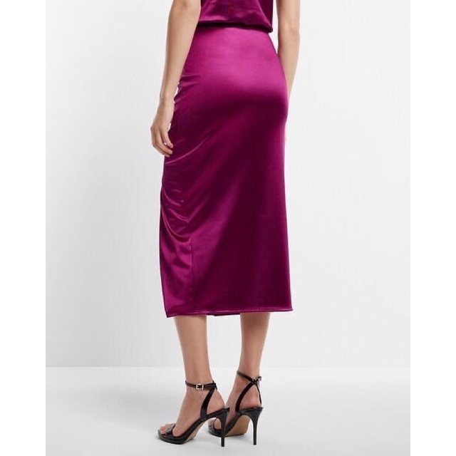 Chân váy satin express xuất xịn