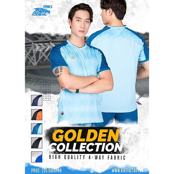 Bộ quần áo đá banh Riki Golden ( Độ đàn hồi và co giãn cực tốt, khả năng thấm hút cao )
