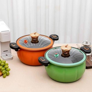 Nồi áp suất chống dính bí ngô 8L chống dính đa năng 28cm