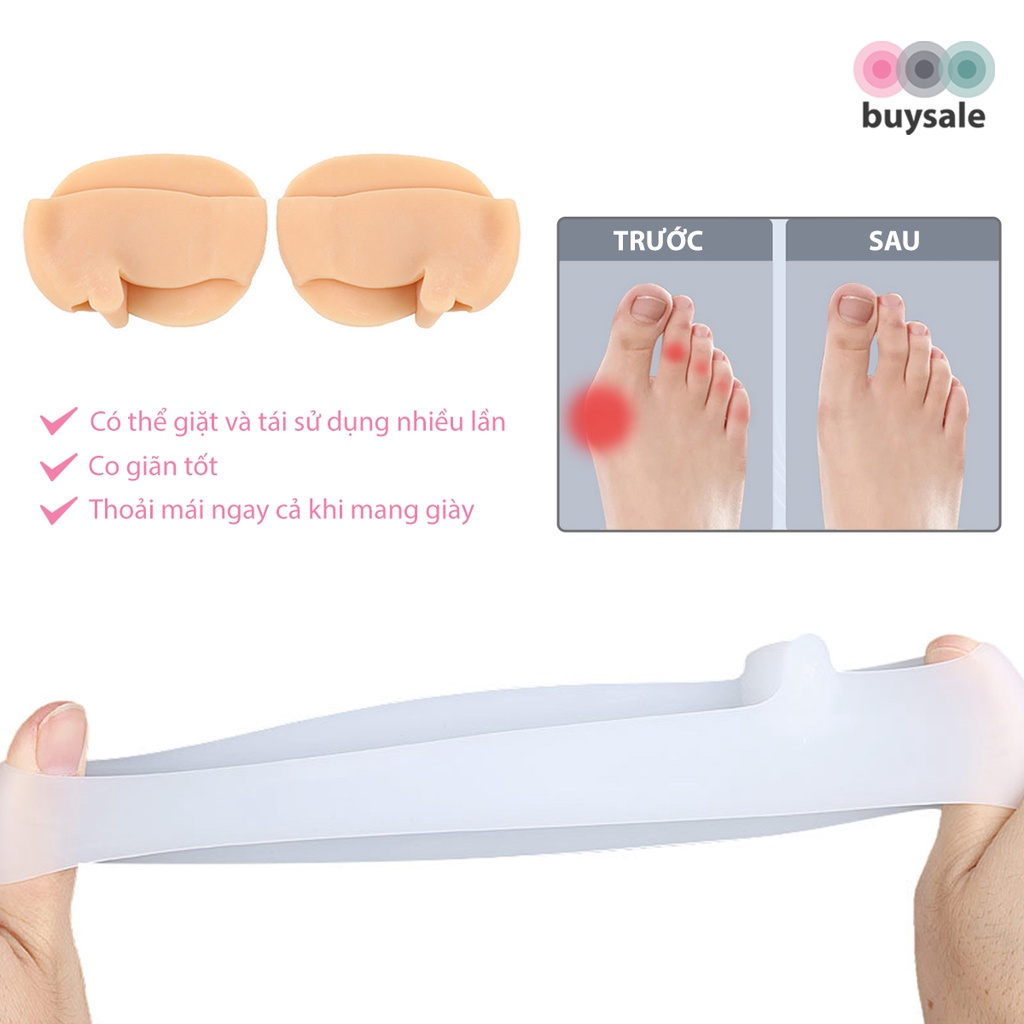 Vớ silicone SEBS chỉnh hình ngón chân cái, tách ngón chân bị Hallux Valgus - BuySales - BSPK302