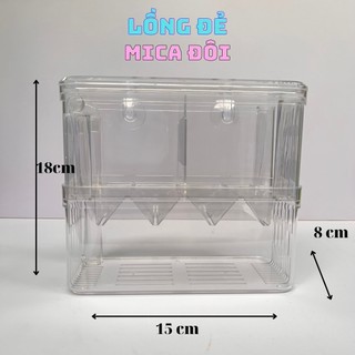 Lồng đẻ mica tách cá đẻ an toàn, lồng đẻ tách đẻ cá bảy màu, cá molly, cá mún và những dòng cá đẻ con