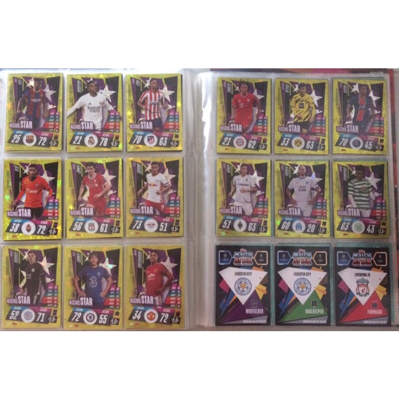 Set thẻ cầu thủ Match Attax champios league 20/21
