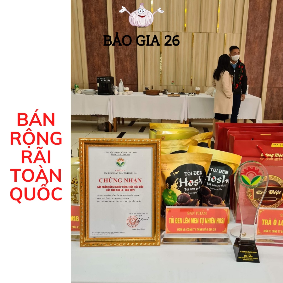 - Túi 500g - Tỏi Đen Cô Đơn Hoshi Xuất Khẩu - Lên Men 90 Ngày
