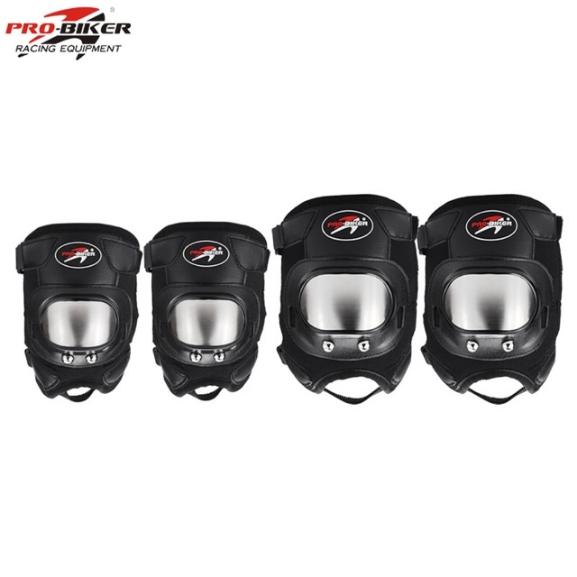 BỘ GIÁP BẢO HỘ ĐI PHƯỢT PROBIKER INOX DÀI& NGẮN TRỌN BỘ 4 MÓN