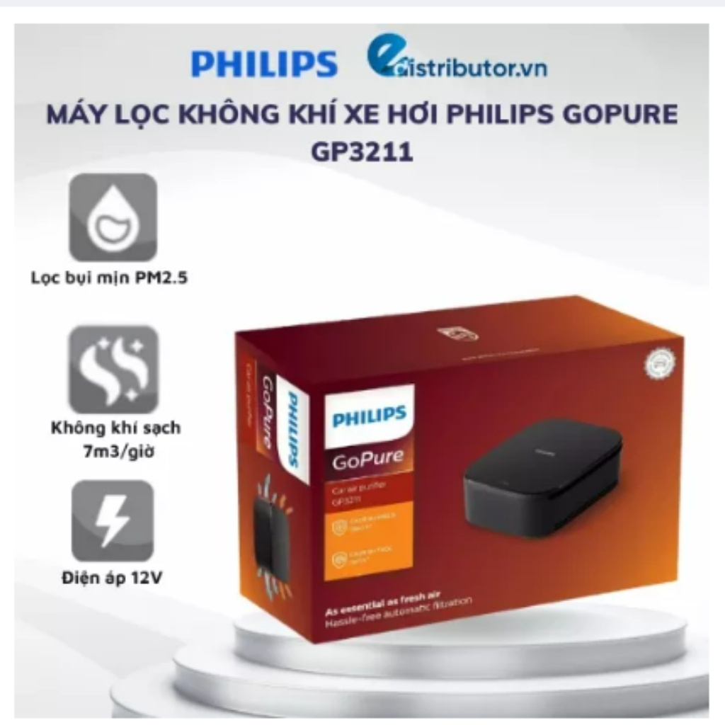 Máy lọc không khí xe hơi Philips GoPure GP3211 - HÀNG CHÍNH HÃNG