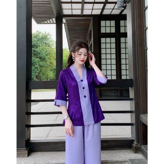 Đồ lam đi chùa, đồ phật tử mẫu bà lai gấm