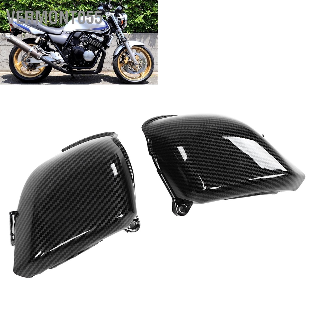 Có thể bán buôn 2 cái Bộ chế hòa khí Nắp bên bằng sợi carbon Phong cách thay thế ABS cho CB 400 CB400 VTEC 1999‑2007 Vermont055 Hàng giao ngay