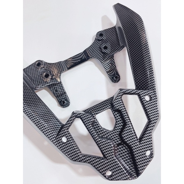 Cảng sau nguyên khối Rocket lắp xe WinnerX, tay dắt WinX màu đen nhám & carbon sắc nét gắn như zin