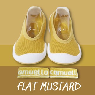 (Chính hãng Ggomoosin) Giày tập đi cho bé cưng flat vàng