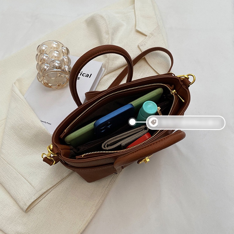 Túi Đeo Chéo Màu Sắc Đơn Giản Có Khóa Kéo Thời Trang Cho Nữ