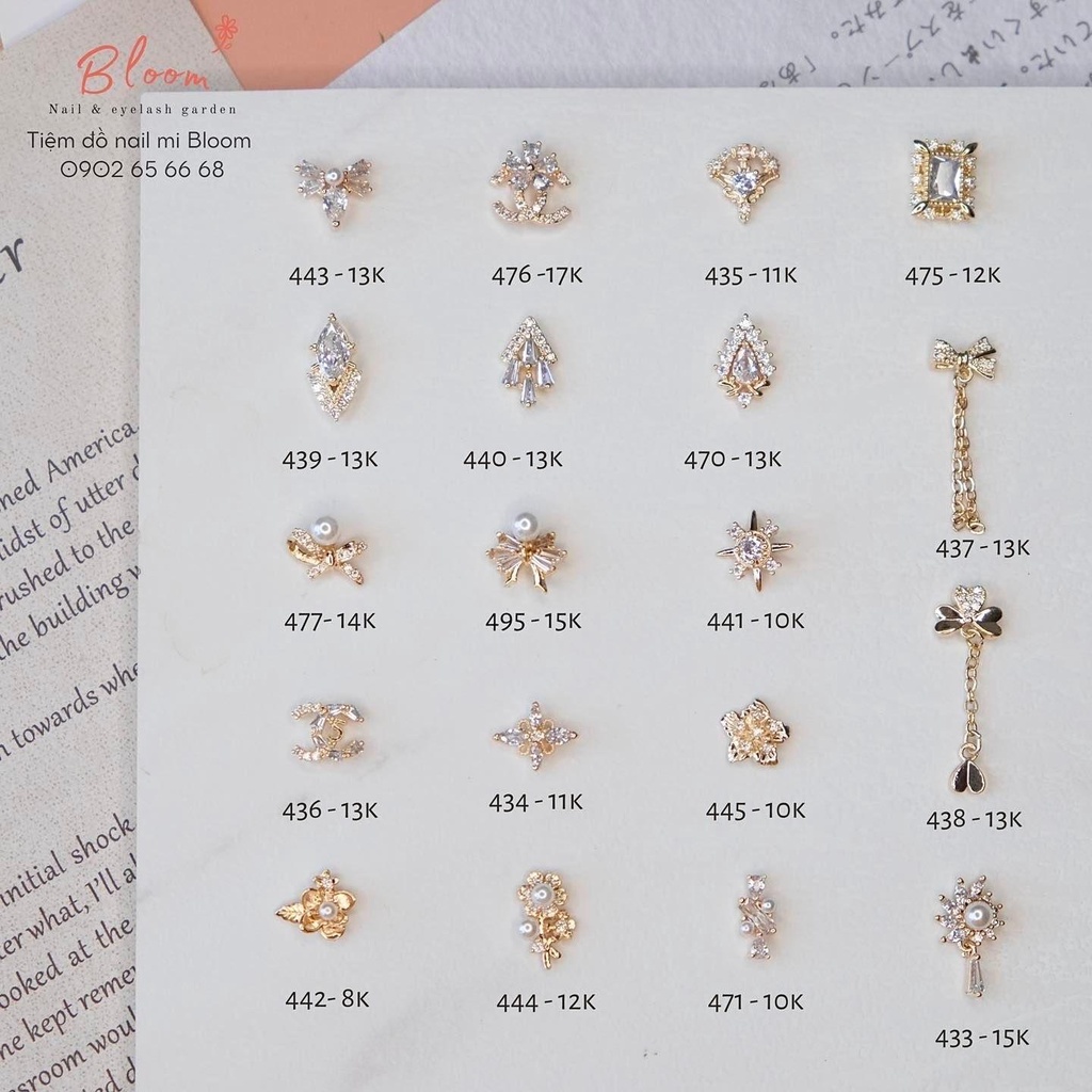 Charm cao cấp đính đá hot trend