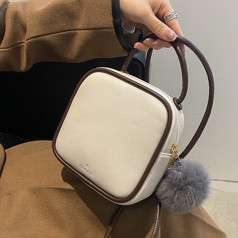 Túi Đeo Vai Hình Vuông Cỡ Nhỏ Phủ Lông Phong Cách Hàn Quốc Thời Trang Cho Nữ