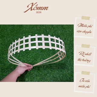 Phụ kiện cắm hoa, Combo 10 nan tre đan thưa dài decor, trang trí tạo hình giỏ hoa, lan hồ diệp, mây tre đan