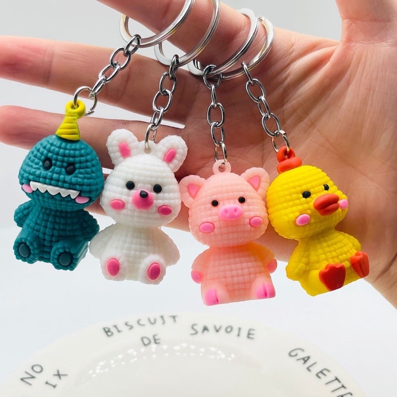 Sét Móc Khoá Thú Cute- Mẫu Mới
