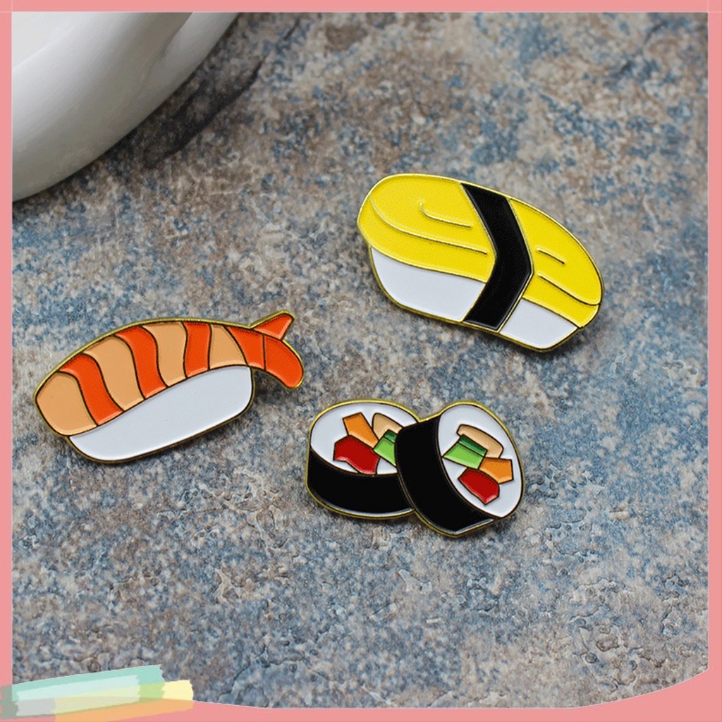 Ghim Cài Áo Hình Sushi Độc Đáo Thời Trang
