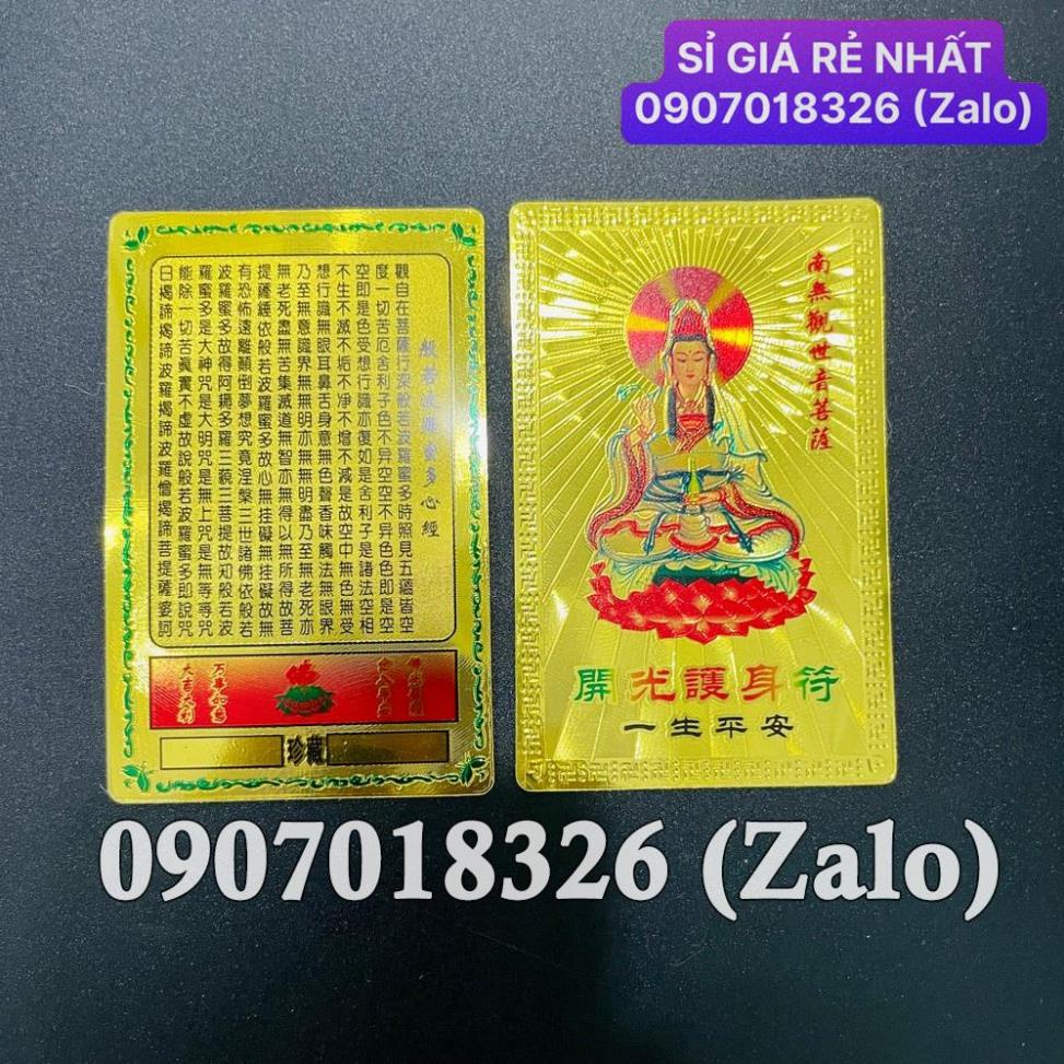 [HÓT] Kim Bài Quan Thế Âm Bồ Tát Bình An Phù Hợp phong Thuỷ Đẹp Lung Linh , Giá Sỉ