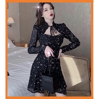 ♥️đầm,váy cổ nga hoa nhí dáng dàisize s,m,l