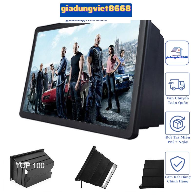 KÍNH PHÓNG ĐẠI 3D THẾ HỆ MỚI - KÍNH PHÓNG TO MÀN HÌNH ĐIỆN THOẠI F2 SIÊU NÉT
