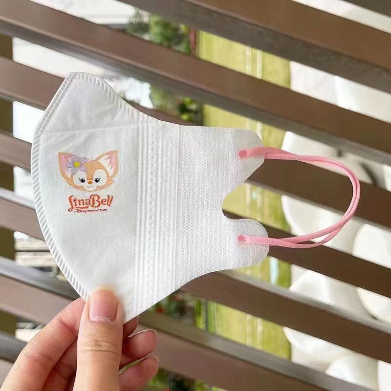 Set 50 Khẩu Trang In Hình Công Chúa Elsa 3D Dễ Thương Thoáng Khí Cho Bé