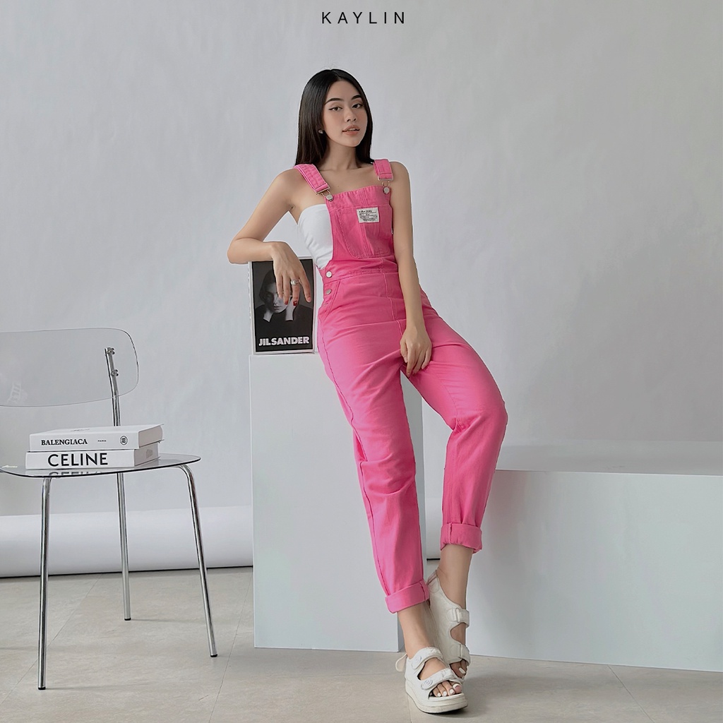 Quần yếm jean nữ phối nút thời trang KAYLIN - N1897 | BigBuy360 - bigbuy360.vn