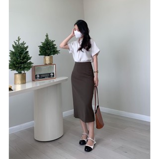   CV17  Chân váy công sở dáng dài LIN - BTS 2023 