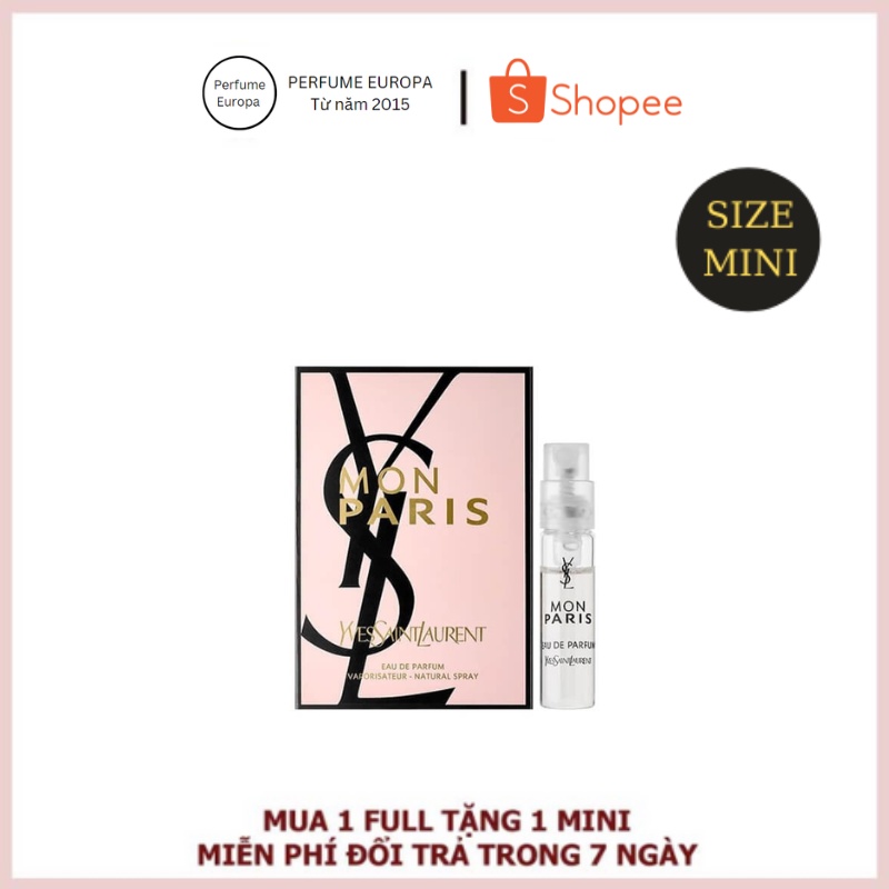 Nước hoa nữ vial YSL Mon Nước Hoa Dùng Thử Chính Hãng Lưu Hương Lâu Trên 8 Tiếng