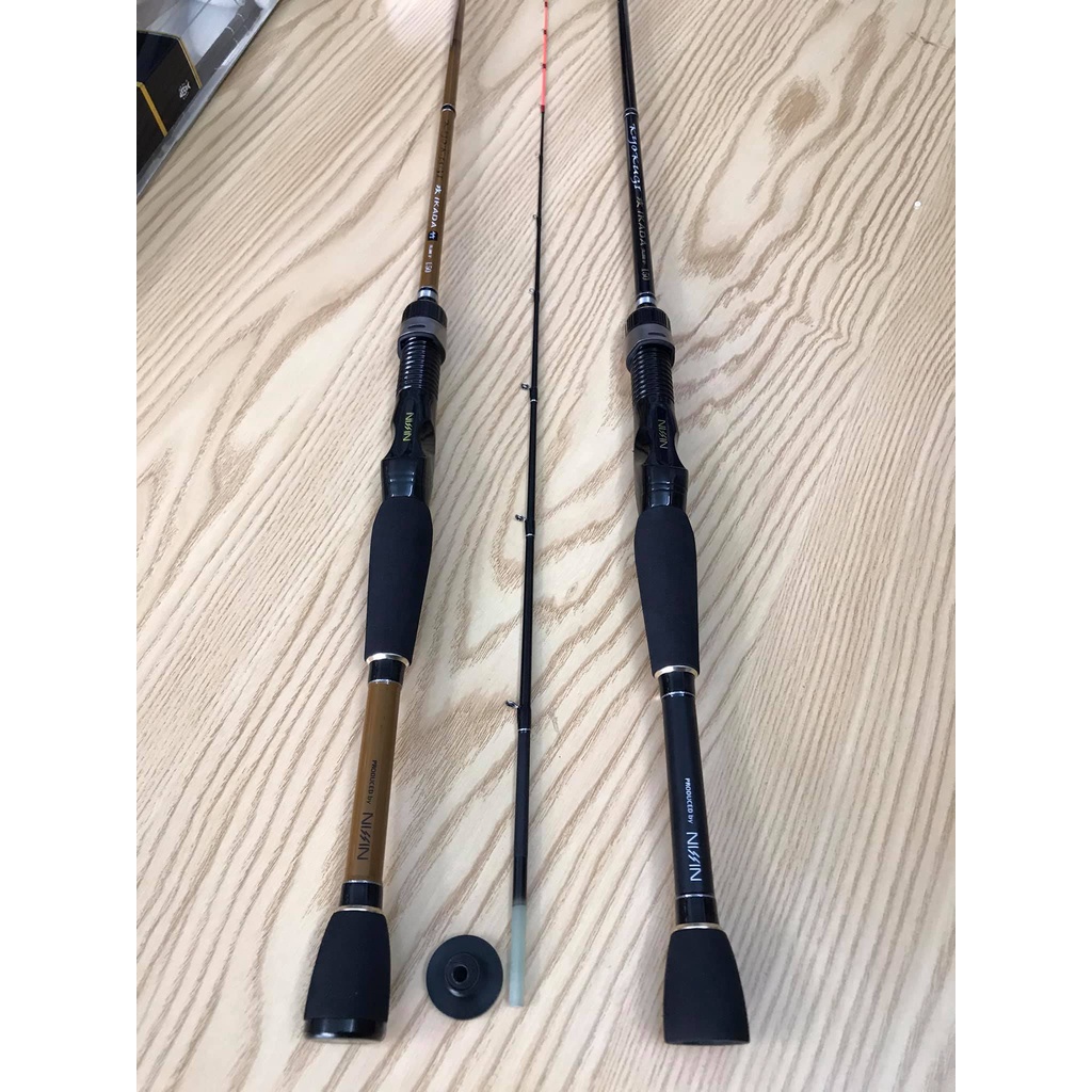 CẦN IKADA CÂU CÁ, CÂU BÈ,...NISSIN 1m5 MÀU NÂU HALONG FISHING