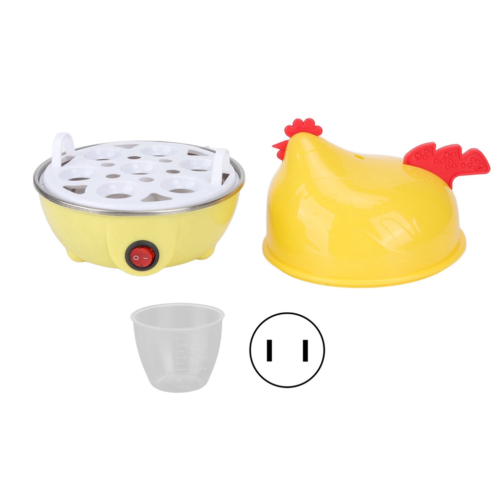 Nồi hấp trứng điện đa năng Hình dạng gà luộc nhanh 7 công suất Tự động ngắt Máy ăn sáng mini Mokapick