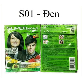 ( 1 gói 30ml)Gội nhuộm SUPER NOVA THÁI LAN( date luôn mới)